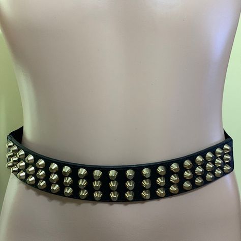 Ladies Gold Studded Fashion Belt Stud Belt, Outfit Aesthetics, Stud Fashion, Gold Belts, Future Outfit, Studded Belt, Belt Shop, Gold Stud, Gold Studs