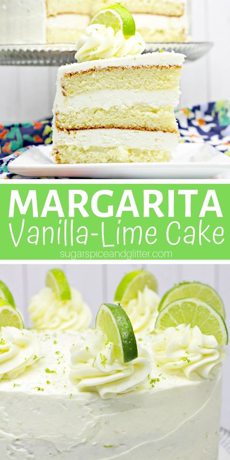 Margarita Cake ⋆ Sugar, Spice and Glitter Lime Flavored Cake, Lime Cake Decoration, Tequila Birthday Cake, Margaritaville Cake, Margarita Birthday Cake, Margarita Cake Recipe, Tequila Cake, Lime Frosting, Margarita Cake