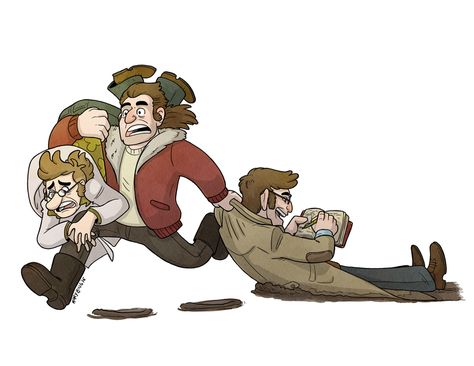 Mystery Trio Gravity Falls, Mystery Trio, Garden Falls, Fall Humor, Gravity Falls Au, Gravity Falls Fan Art, Gravity Falls Comics, Reverse Falls, Gravity Falls Art