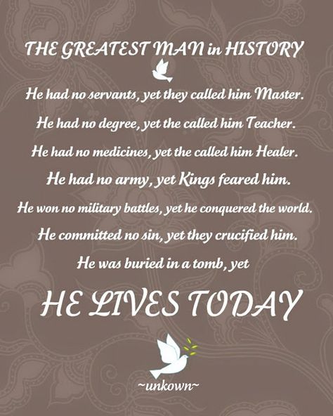 He lives today Easter Speeches, Christianity Quotes, Easter Poems, Sunday Ideas, Quotes Jesus, Who Is Jesus, Christian Board, Then Sings My Soul, Easter Quotes