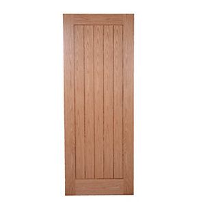 Wickes Geneva Oak Cottage Internal Door - 1981mm x 686mm Cottage Doors Interior, Limed Oak Internal Doors, Sliding Oak Internal Doors, Internal Doors Oak, Oak Veneer Internal Doors, Edwardian Conservatory, Veneer Doors, Cottage Doors, Oak Doors Internal 4 Panel