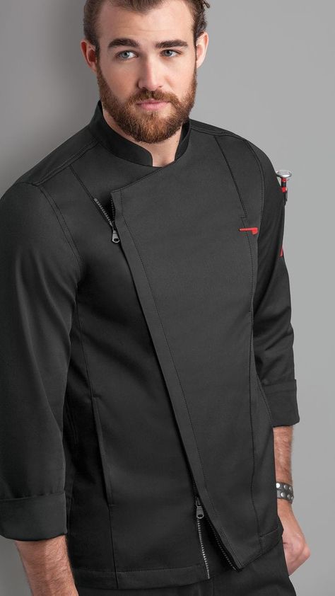 Chefs Uniform Design, Chef Coat Design Men, Chef Uniform Design Men, Chefs Uniform, Chef Coat Design, Outfit Ideas Indian, Mens Fashion Ideas, Chef Jackets Design, Chef Dress