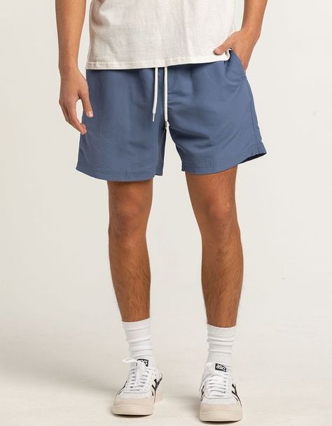 The fabric is a little hard and is short but not bad Vacations Outfits, Mens Vacation Outfits, Blue Shorts Outfit, Men's Summer Outfits, Summer Outfits For Men, Summer Fits Men, Mens Beach, Guys Fits, Mens Cotton Shorts