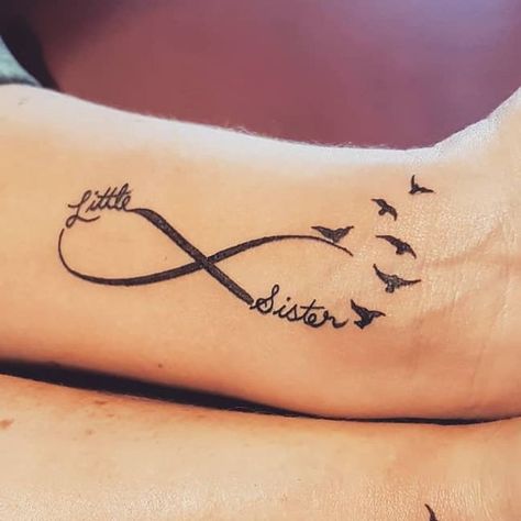 Sister Infinity Tattoo, Tattoos For Sister, Tattoos For Two, Sister Tattoo Infinity, Cute Sister Tattoos, A Tattoos, Cute Sister, Infinity Tattoos, Soul Sister