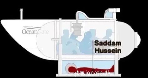 Sadam Hussein, Titanic Submarine, Saddam Hussain, Funny Pix, Hiding Spots, Funny Hats, Roblox Memes, Hiding Places, Silly Images