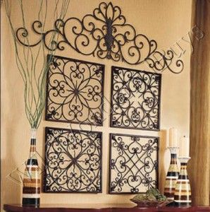 . Wall Grille, Wrought Iron Wall Decor, Faux Iron, Rolled Paper Art, Decoration Shabby, Wrought Iron Decor, Quilled Creations, Simple Wall Art, Lan Can