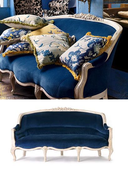 Big Couches, Antique Couch, Blue Velvet Couch, Victorian Sofa, Blue Couch, Sofa Blue, Vintage Couch, Blue Velvet Sofa, Blue Couches