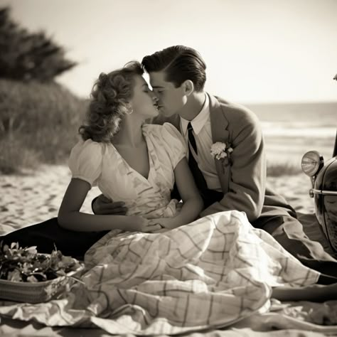 Old Hollywood Love Aesthetic, 1950s Married Couple, 1940s Couple Aesthetic, 50s Love Letters, 1950s Romance Aesthetic, 1950s Wedding Photos, 1940s Wedding Photos, Old Love Photography, 1950s Couple Aesthetic