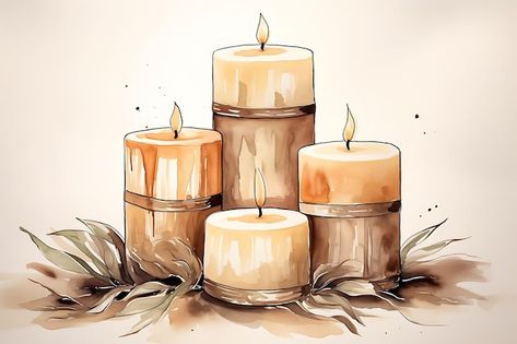 Premium Photo | Poster of Group of Taper Candles in Autumnal Colors Warm and Earthy to Candlesmas 2D Flat Designs Candle Poster, Video Mockup, Photo Poster, Holiday Pictures, Card Banner, Poster Invitation, Cartoon Clip Art, Taper Candles, Holiday Photos