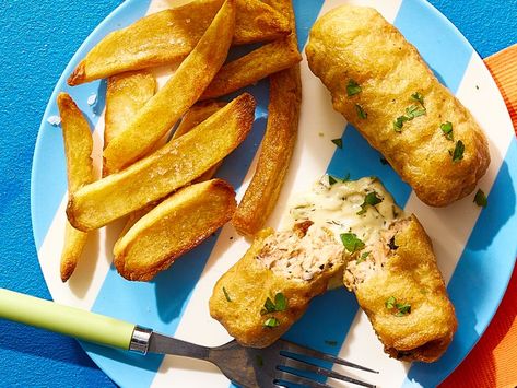 “Fish” and Chips Fish N Chips Recipe, 5 Ingredient Dinners, Vegetarian Main Dishes, Chips Recipe, Passover Recipes, Food Help, Pisco, Fish And Chips, Healthy Appetizers