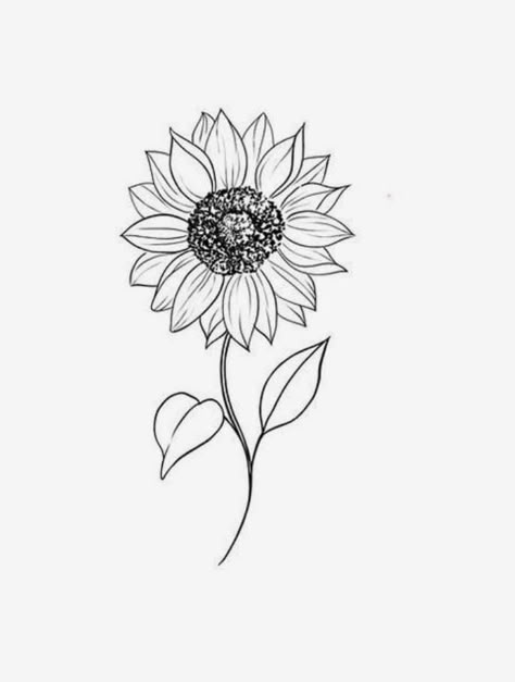 Sunflower Tattoo Sketch, Sunflower Tattoos, Desenho Tattoo, Sunflower Tattoo, Sketch Ideas, Ink Ideas, Tattoo Sketches, Pencil Art, Sunflower