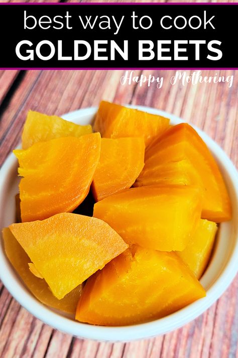 Orange Beets Recipe, Golden Beets Benefits, How To Cook Golden Beets, Yellow Beets Recipe, Golden Beet Recipes, Best Way To Cook Beets, Pickled Golden Beets, Golden Beets Recipe, Beets Recipe