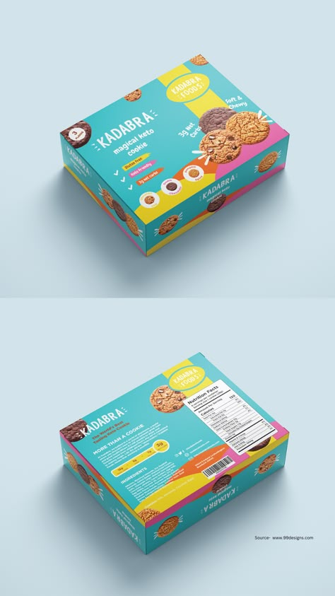 Premium Cookies Box Packaging Design Cookies Box Packaging Design, Box Packaging Design Ideas, Premium Cookies, Packing Box Design, Bakery Packaging Design, Biscuit Packaging, Biscuits Packaging, Cookies Box, Packaging Snack