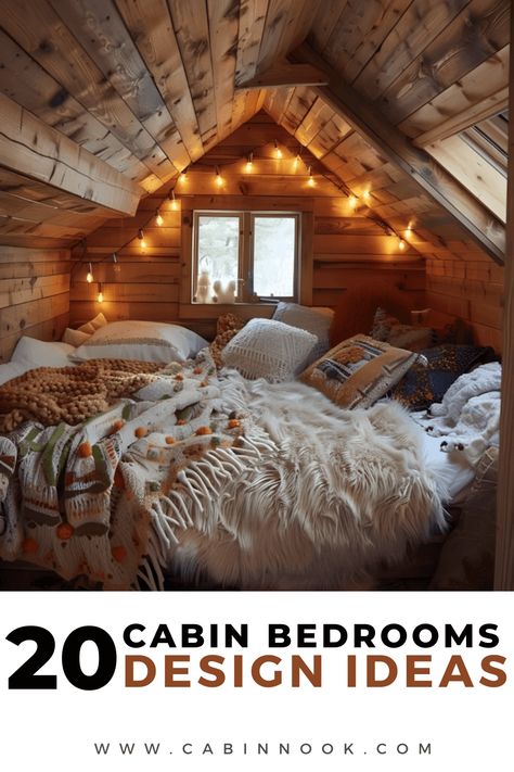 Looking for cabin-inspired bedroom ideas? These 20 beautiful rustic spaces are perfect for anyone looking to embrace comfort, warmth, and natural beauty. Cabin Inspired Bedroom, Cabin Bedrooms, Cabin Bedroom, Beautiful Cabins, Inspired Bedroom, Neutral Bedroom, Modern Cabin, Cabin Design, Cozy Bedroom