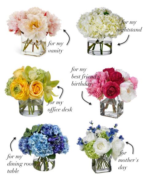 Mom Flower Arrangements, One Flower Arrangements, Cube Flower Arrangements, Diy Small Floral Centerpieces, Short Floral Arrangements, Small Spring Flower Arrangements, Short Flower Arrangements, Small Vase Flower Arrangements, Office Flower Arrangements