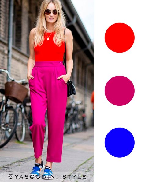 Triadic Colors, Contrast Outfit, Color Outfits, Color Combos Outfit, Color Blocking Outfits, Moda Outfit, Fashion Glamour, Outfit Trends, City Style