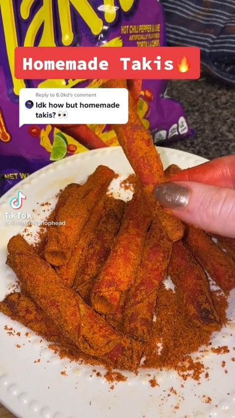 Homemade Takis, Takis Recipe, Spicy Treats, Spicy Snacks Recipes, Digestive Issues, Quick Recipes Snacks, Spicy Snacks, Mexican Food Recipes Easy, Easy Snack Recipes