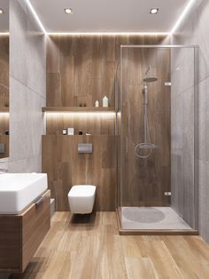 Design Interior Baie, Makeover Kamar Mandi, Decor Baie, Wooden Bathroom, 2024 Design, Remodel Bathroom, Small Bathrooms, Bathroom Ideas Modern, Bad Design