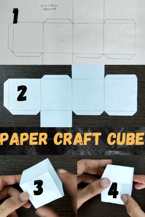 Paper Cube Craft : Easy Paper Cube : Simple Craft ideas Cube Craft, Simple Craft Ideas, Paper Cube, Craft Easy, Simple Craft, Easy Craft, Easy Crafts, Light Box, Origami