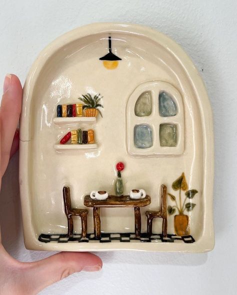 All Posts • Instagram Diy Pottery Painting, Miniature Pottery, Pottery Houses, Clay Crafts Air Dry, Hand Built Pottery, Pottery Crafts, Diy Pottery, Ceramics Pottery Art, Pottery Sculpture