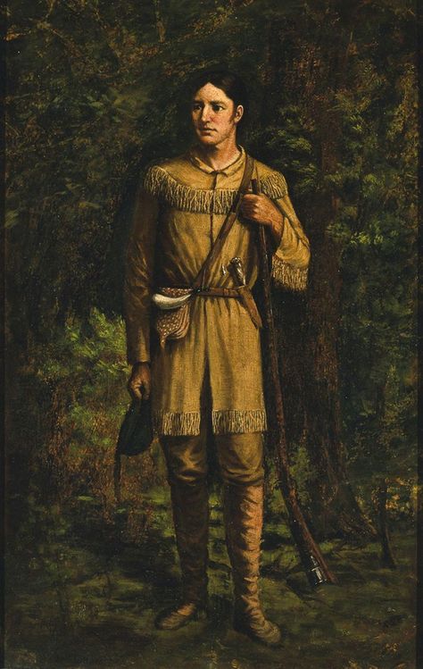 The Life and Legend of David "Davy" Crockett Texas Revolution, Davy Crockett, Daniel Boone, William Henry, Texas History, Facts For Kids, Mountain Man, Western Art, Old West