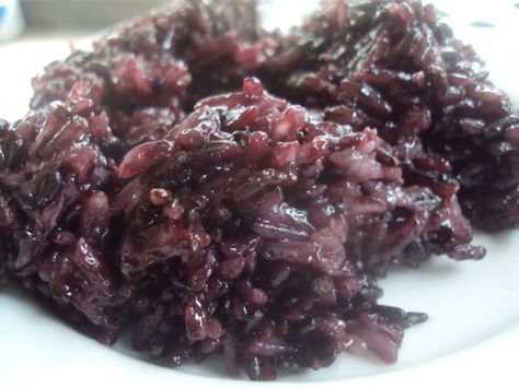 Purple Sticky Rice, Lao Dessert Recipes, Purple Rice Recipes, Laos Food Recipes, Loas Food, Laos Recipes, Laos Desserts, Laotian Food, Lao Recipes