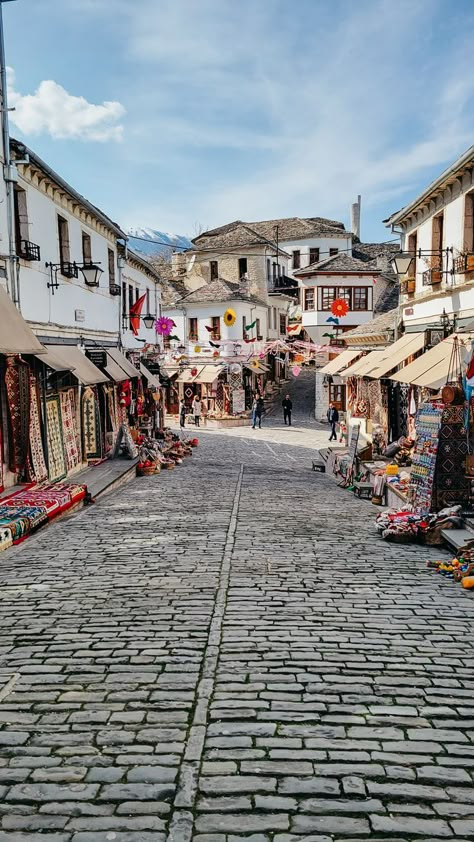 Travel To Albania, Gjirokaster Albania, Albania City, Visit Albania, Albania Travel, Albanian Culture, Amazing Places To Visit, Stone City, Balkan Peninsula