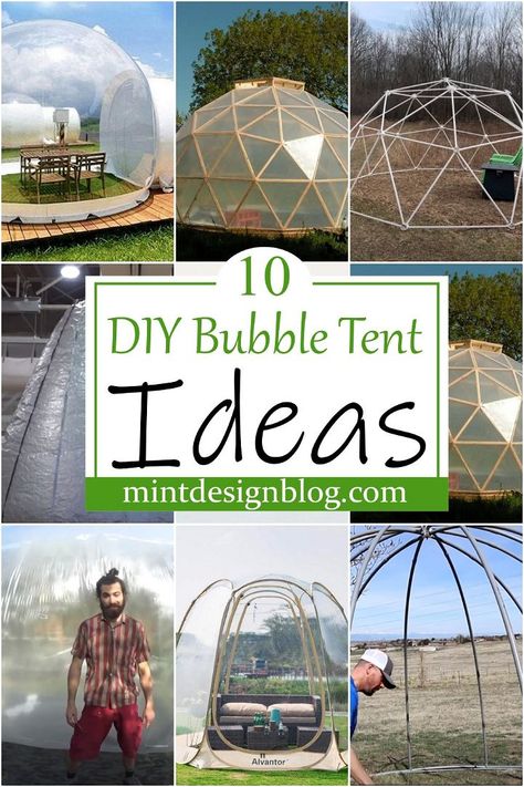 Bubble Dome Tent, Pvc Igloo Diy, Diy Dome Tent, Outdoor Bubble Tent, Diy Dome Greenhouse, Alvantor Bubble Tent Ideas, Diy Igloo Outdoor, Bubble Tent Ideas, Geodome Greenhouse