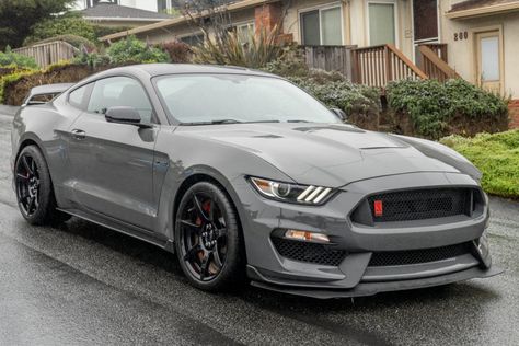 2018 Ford Mustang Shelby GT350R (Lead Foot Gray, 5.2L "Voodoo" V8, 6-speed) Mustang 350 Gt, Grey Mustang, Tesla Car Aesthetic, 2018 Mustang Gt, Car Decorations Interior Aesthetic, Shelby Gt 350, Cars 2023, Mustang Gt 350, Car Mustang