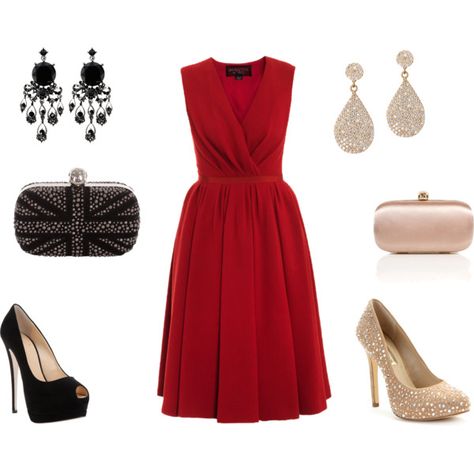 Red Red Dress Black Accessories, Accessories For Red Dress Formal, How To Accessorize A Red Dress, Accessories With Red Dress, Red Dress Accessories Jewelry Formal, Accessories For Red Dress, Jewelry For Red Dress, Red Dress Jewelry Ideas, Red Outfit Dress