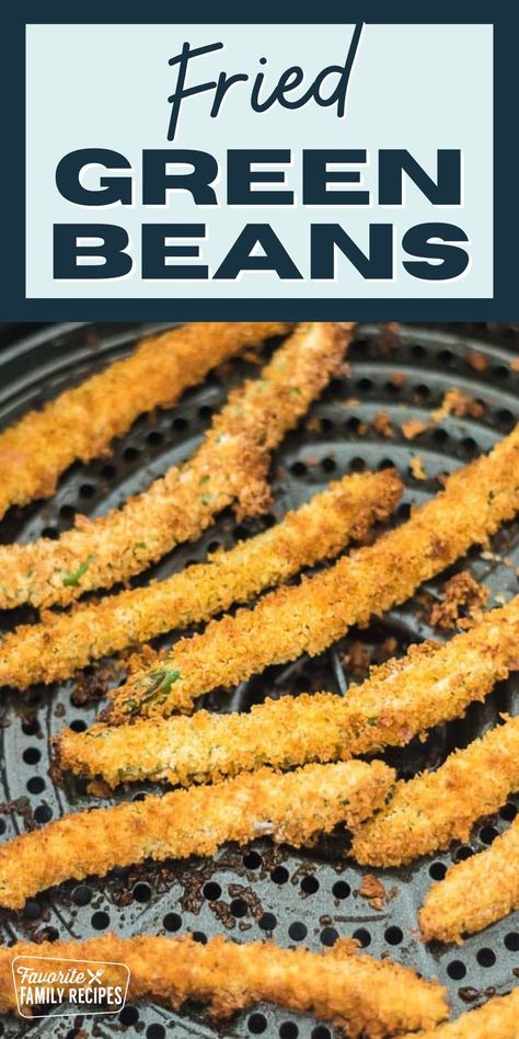 Fried Green Beans seem like they are all the rage right now, and for good reason! They can be served as an appetizer, side dish, or snack. Fried green beans are a great low-carb alternative to regular fries and they are even healthier when made in the air fryer. Deep frying is not necessary to make these crispy green bean fries! Deep Fried Green Beans, Fried Green Bean Recipes, Green Bean Fries, Air Fried Green Beans, Crispy Green Beans, Veggie Fries, Fried Green Beans, Frozen Green Beans, Deep Frying