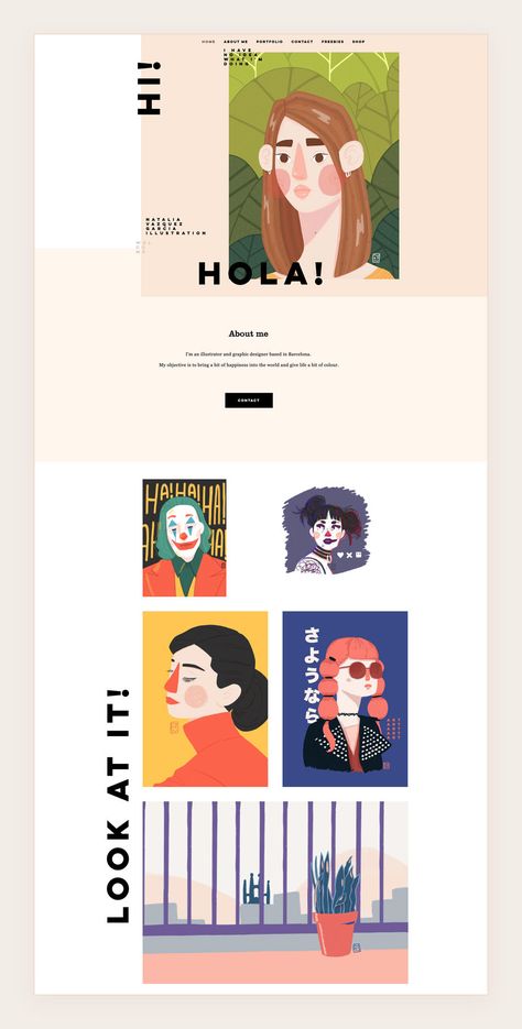 15 Illustration Portfolio Websites That Are Brimming with Talent Art Portfolio Website, Best Portfolio Websites, Ux Design Portfolio, Web Portfolio, Graphic Design Student, Portfolio Design Layout, Ui Design Website, Portfolio Website Design, Homepage Design