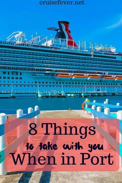 What Items You Should Take with You Off the Cruise Ship in Port Cruise Bachelorette, Cruise 101, Carnival Valor, Cruising Tips, Royal Cruise, Cruise Ideas, Cruise Packing, Cruise Essentials, Cruise Planning