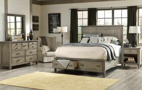 Storage Panel Customizable Bedroom Set Havertys Bedroom, Rearranging Bedroom, Full Size Bedroom Sets, Beautiful Bedroom Designs, Bedroom Furniture Makeover, Big Bedrooms, Gorgeous Bedrooms, Bedroom Sets Queen, Plywood Furniture