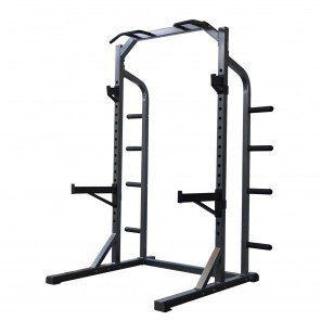 Bodymax CF470 Heavy Half Rack Weight Lifting Equipment, Half Rack, Commercial Gym Equipment, Barbell Row, Bodybuilding Program, Hotel Gym, Barbell Workout, Metallic Powder, Plate Storage