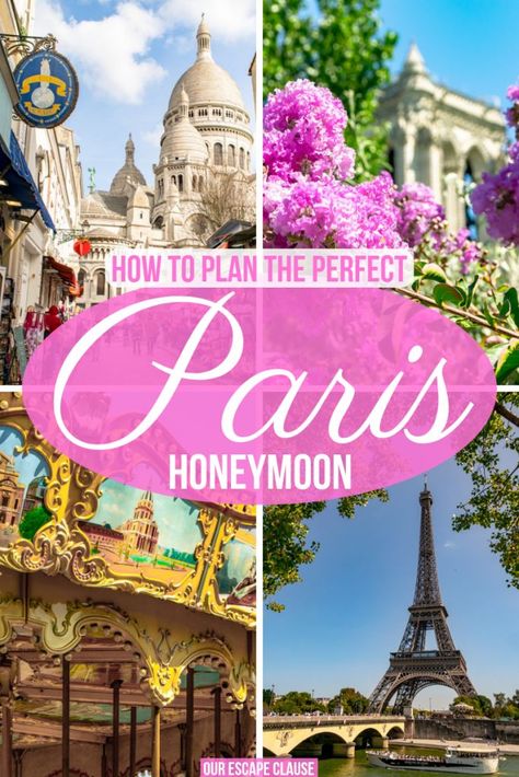 The ultimate guide to planning your honeymoon in Paris! #paris #france #honeymoon #wedding #travel Travel Design Inspiration, Honeymoon Paris, European Honeymoon Destinations, Honeymoon In Paris, France Honeymoon, European Honeymoon, Honeymoon Packing, Travel Venice, Honeymoon Tips