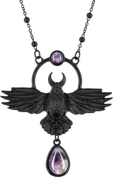 The Crow | PENDANT #accessories #all #fp Crow Pendant, Crow Necklace, Huginn And Muninn, Angel Clothing, Purple Circle, Fantasy Clothing Art, Nature Witch, Raven Necklace, Witch Necklace