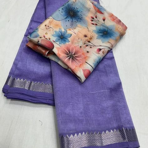 Material:- mangalagiri handloom pattu by cotton Model:- 50/50border plain pattu saree Extra 50/50 border digital printed blouse Mangalagiri Pattu Sarees, Blouses Designs, Indian Saree Blouse, Indian Saree Blouses Designs, Saree Blouses, Trendy Sarees, Pattu Saree, Indian Saree, Pattu Sarees