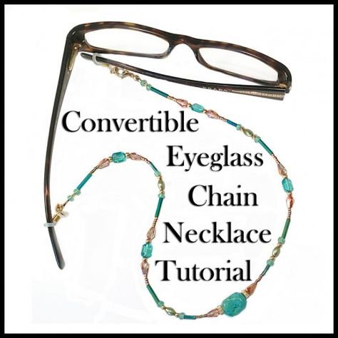 Re-purposing can be so very practical, effective, and simple. Craft an old bead necklace into a DIY handy eyeglass holder. Origami Knitting, Eyeglasses Chains, Eye Glass Holder, Eyeglass Jewelry, Diy Glasses, Eyeglass Chain Holders, Beaded Glasses, Eyeglasses Holder Necklace, Eyeglass Chains