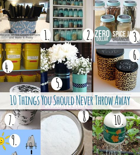 Great Ideas from Our Simple Homestead Reuse Plastic Containers, Reuse Jars, Homemade Ranch Dip, Reuse Containers, Reuse Recycle Repurpose, Recycle Crafts Diy, Diy Recycled Projects, Save More Spend Less, Homesteading Diy