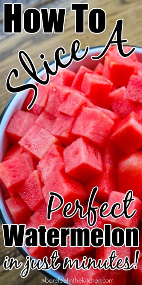 How to Cut Watermelon How To Cube A Watermelon, Watermelon Tray Ideas, How To Serve Watermelon At A Party, How To Cut Up A Watermelon, Watermelon Basket Ideas, Easiest Way To Cut A Watermelon, Cut Watermelon For Party, How To Cut Watermelon For A Party, Watermelon Serving Ideas