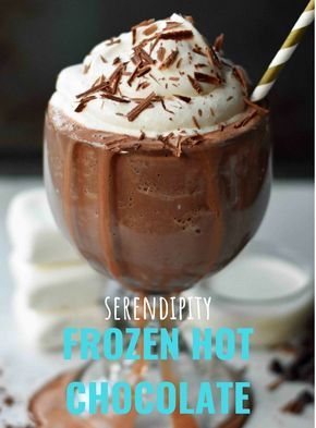 French Hot Chocolate Recipe, Frozen Hot Chocolate Recipe, Nutella Hot Chocolate, Modern Honey, Hot Desserts, Ice Cream Maker Recipes, Frozen Hot Chocolate, Chocolate Drink, Cocoa Recipes