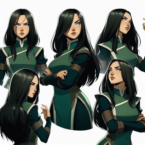 Avatar The Last Airbender Outfit Design, June Avatar The Last Airbender, Avatar Original Character, Earthbender Outfit, Tlok Oc, Atla Oc Earth, Earth Bender Oc, Earthbender Oc, Atla Outfits