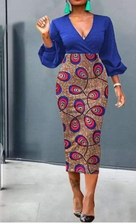 Ankara Straight Skirt, Ankara Pencil Skirt, Pencil Skirt Tutorial, African Attire Dresses, African Print Skirt, Best African Dresses, Short African Dresses, African Fashion Skirts, African Wear Dresses