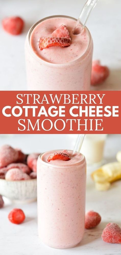 Strawberry Cottage Cheese Smoothie

Ingredients

Produce
• 1 Banana
• 2 cups Strawberries, frozen

Dairy
• 1/3 cup Cottage cheese
• 2/3 cup Milk Strawberry Cottage Cheese, Cottage Cheese Dessert Recipes, Cottage Cheese Smoothie, Protein Drink Recipes, Cottage Cheese Recipes Healthy, Strawberry Cottage, Cottage Cheese Desserts, Delicious Smoothies, Protein Shake Smoothie