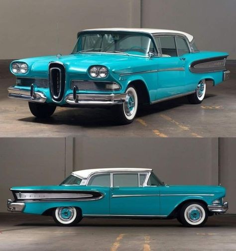 Edsel Car, Teaser Campaign, Ford Edsel, Old American Cars, Edsel Ford, Veteran Car, American Classic Cars, Ford Classic Cars, Old Classic Cars