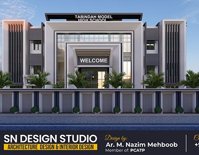 City Gate Design Architecture, School Front Elevation Design, Hospital Design Architecture Floor Plans, Banquet Hall Exterior Elevation, Apartments Building, School Moodboard, School Floor Plan, Hospital Design Architecture, Marriage Hall