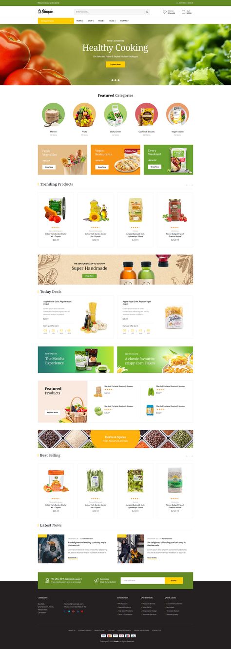 Organic Store, Website Design Wordpress, Modern Website Design, Woo Commerce Wordpress, Ecommerce Shop, Restaurant Website, Ecommerce Themes, Ecommerce Website Design, Fun Website Design