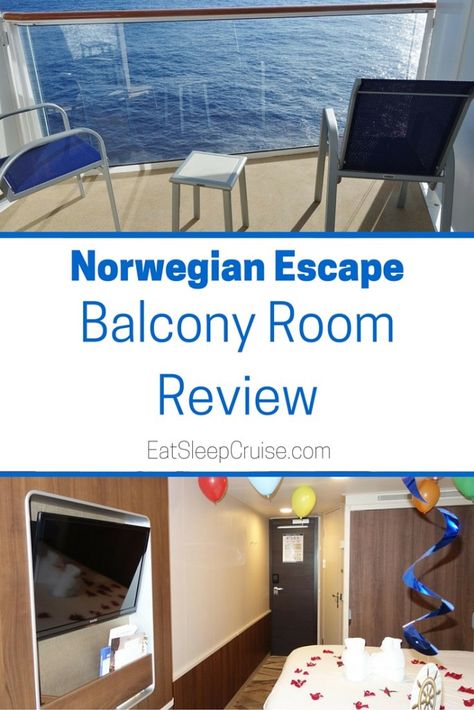 Norwegian Escape Balcony Room Review Norwegian Escape Cruise, Ncl Escape, Norwegian Cruise Escape, Cruise Tips Royal Caribbean, Bermuda Cruise, Norwegian Breakaway, Norwegian Escape, Royal Cruise, Canada Cruise