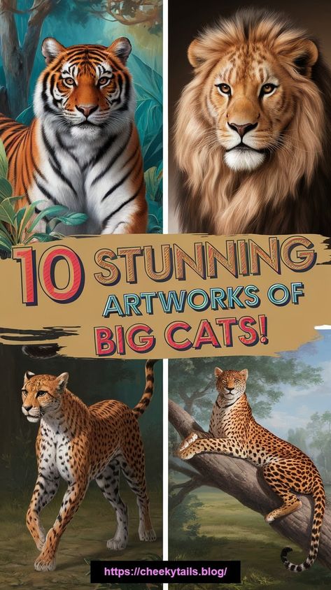 10 Stunning Pieces of Art Showcasing Majestic Big Cats!